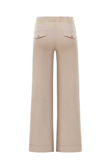 Broek Wide legs Triple Nine Beige BR-2703