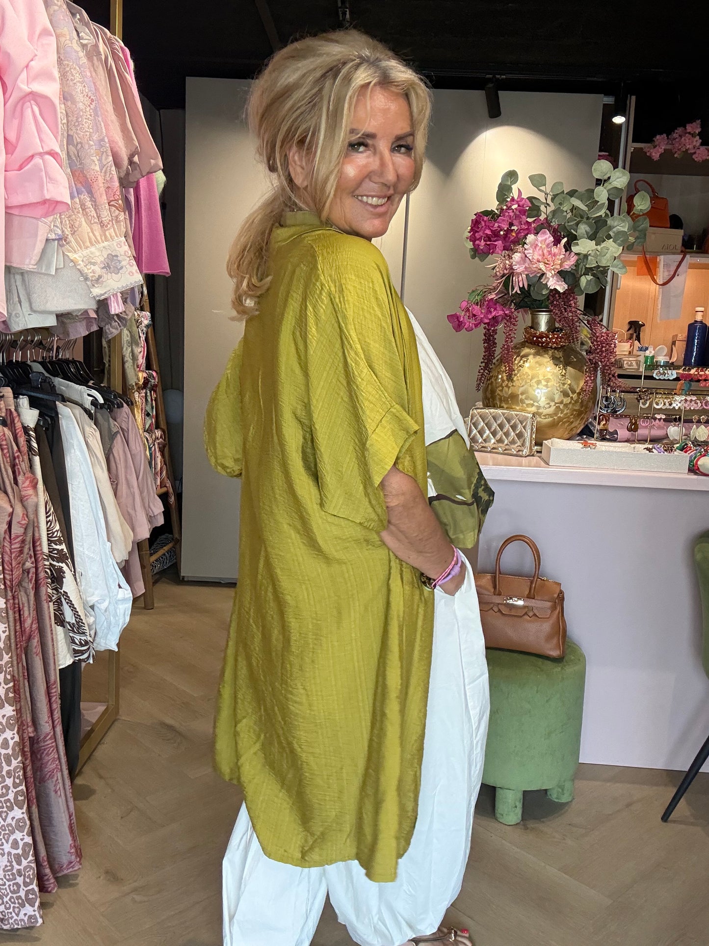 Kimono Matcha Plaine