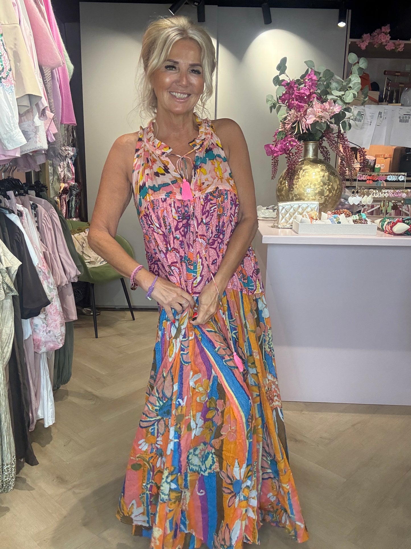 Klänning Boho Chique multifärgad