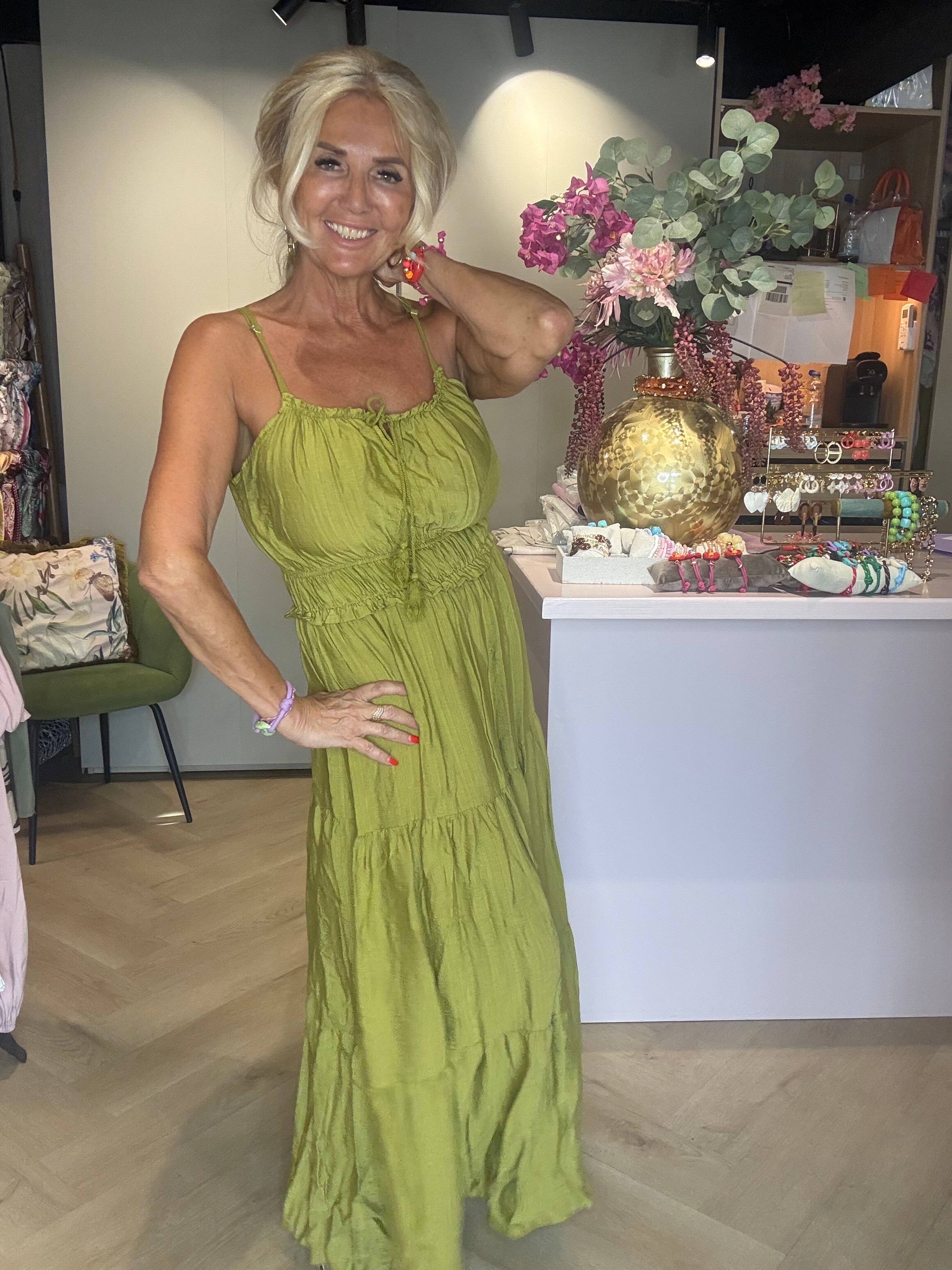 Vestido Joy Matcha verde