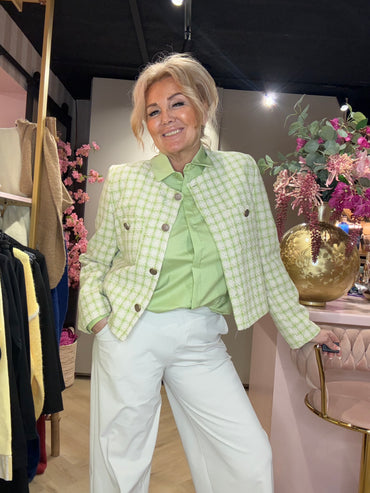 Blouse pistache groen