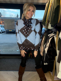 Trui lichtblauw saar