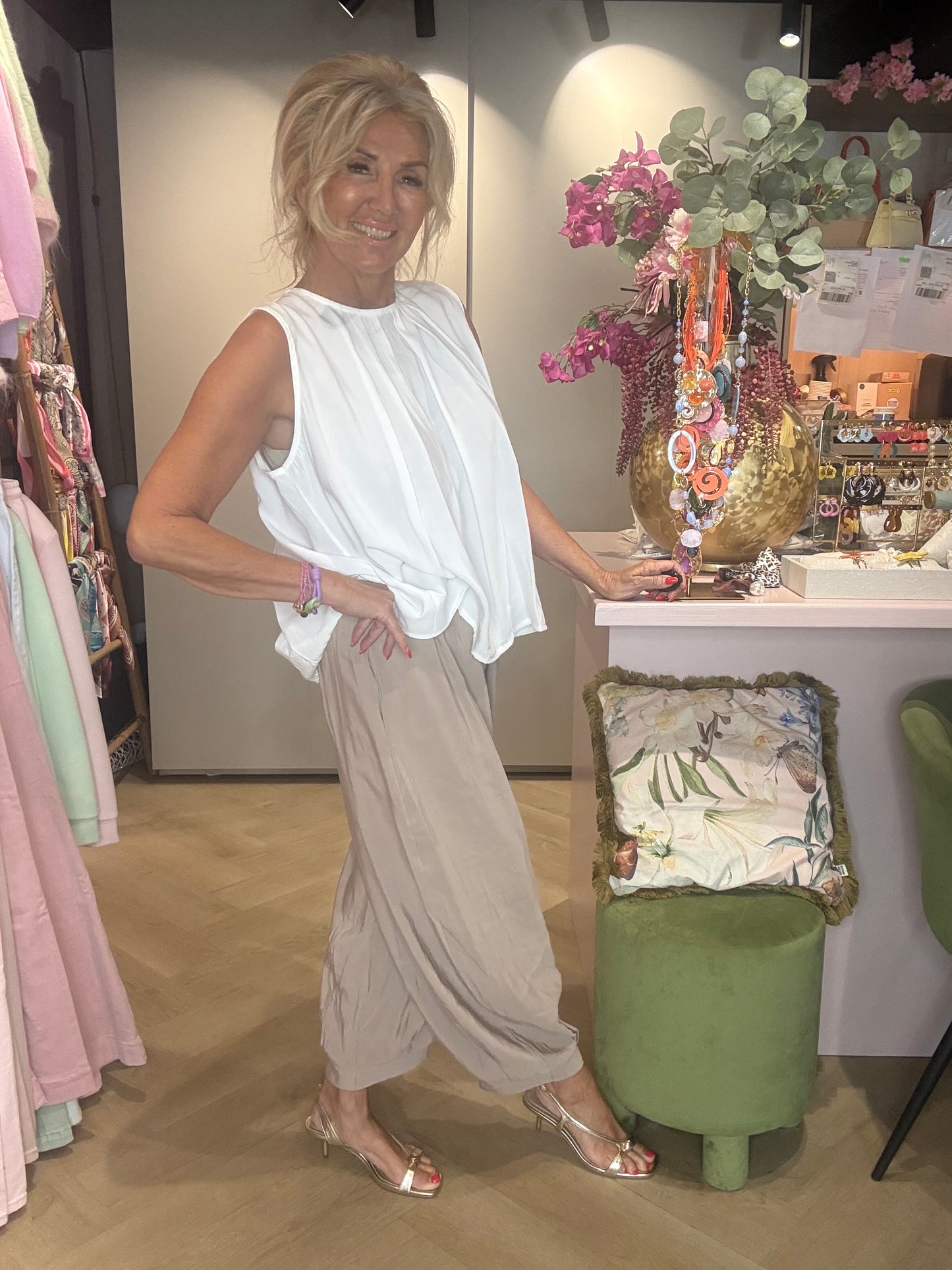 Haremshose Taupe