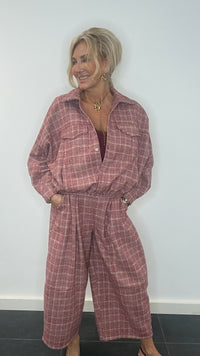 Jenny Ruit Burgundy bomber jacket