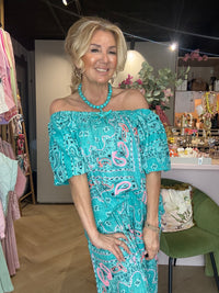 2 Delige Bandana Set Turquoise