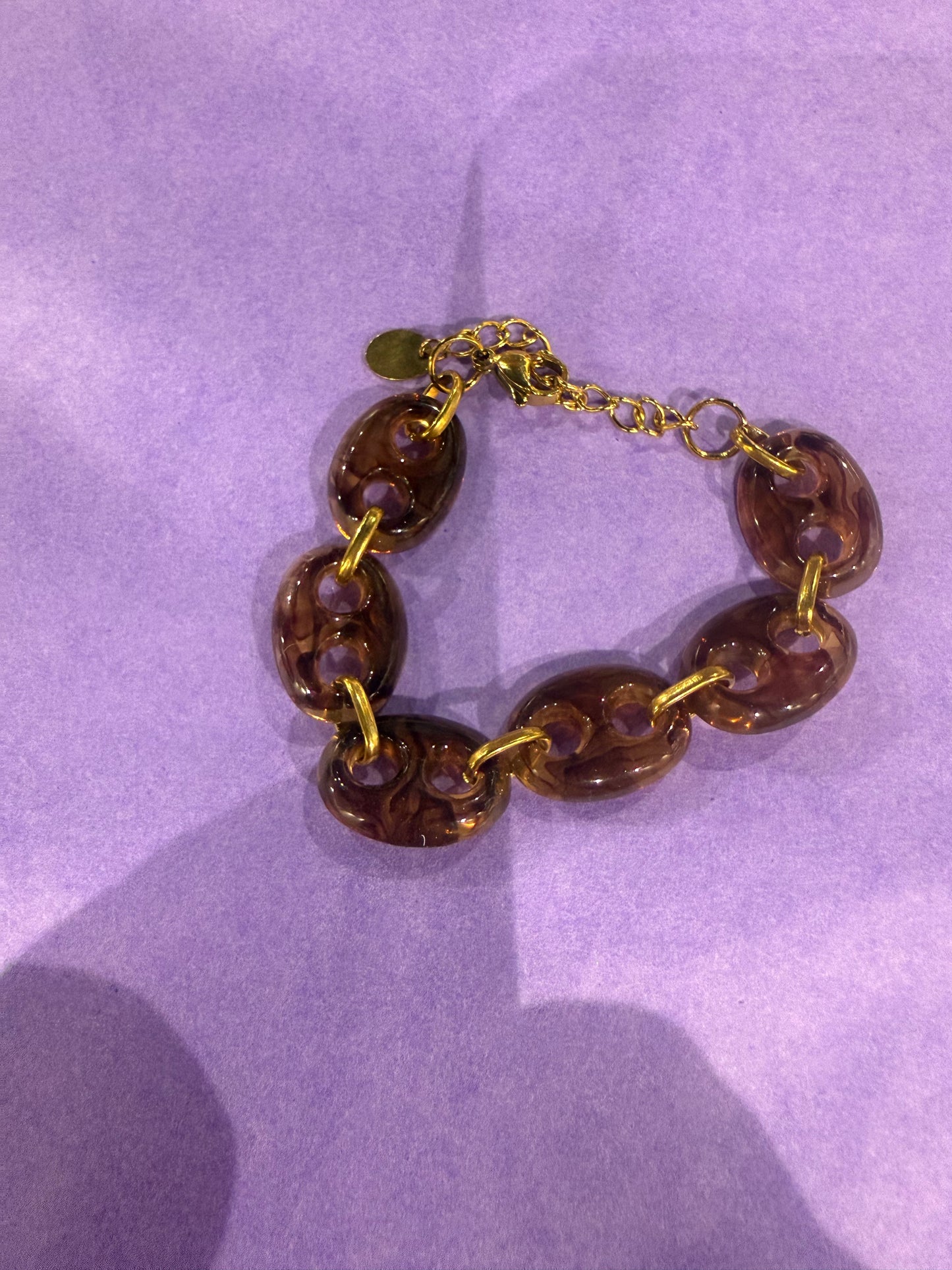 Armbånd Ibiza-stil Brun