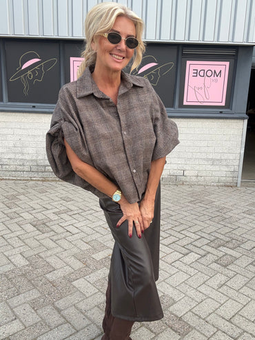 Blouse Esther Bruin Ruit