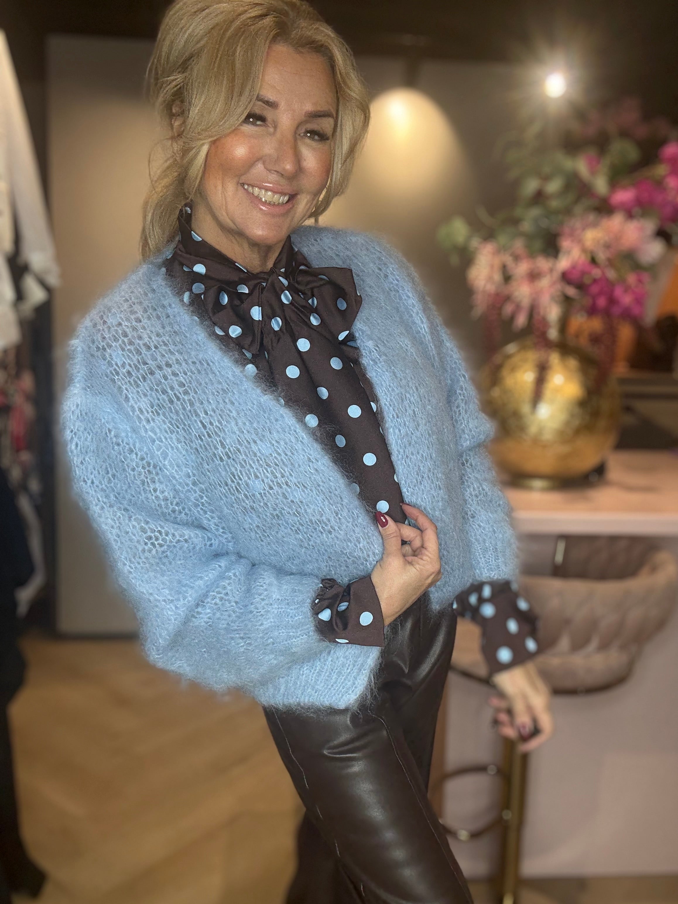 Mohair Vest Licht Blauw🩵