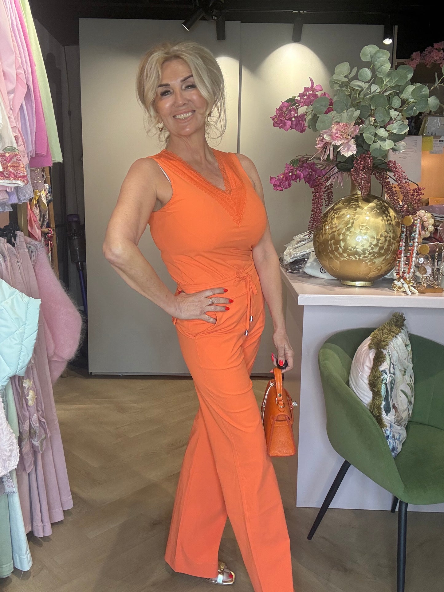 Mi Piace Bukser Straight Orange MP202089