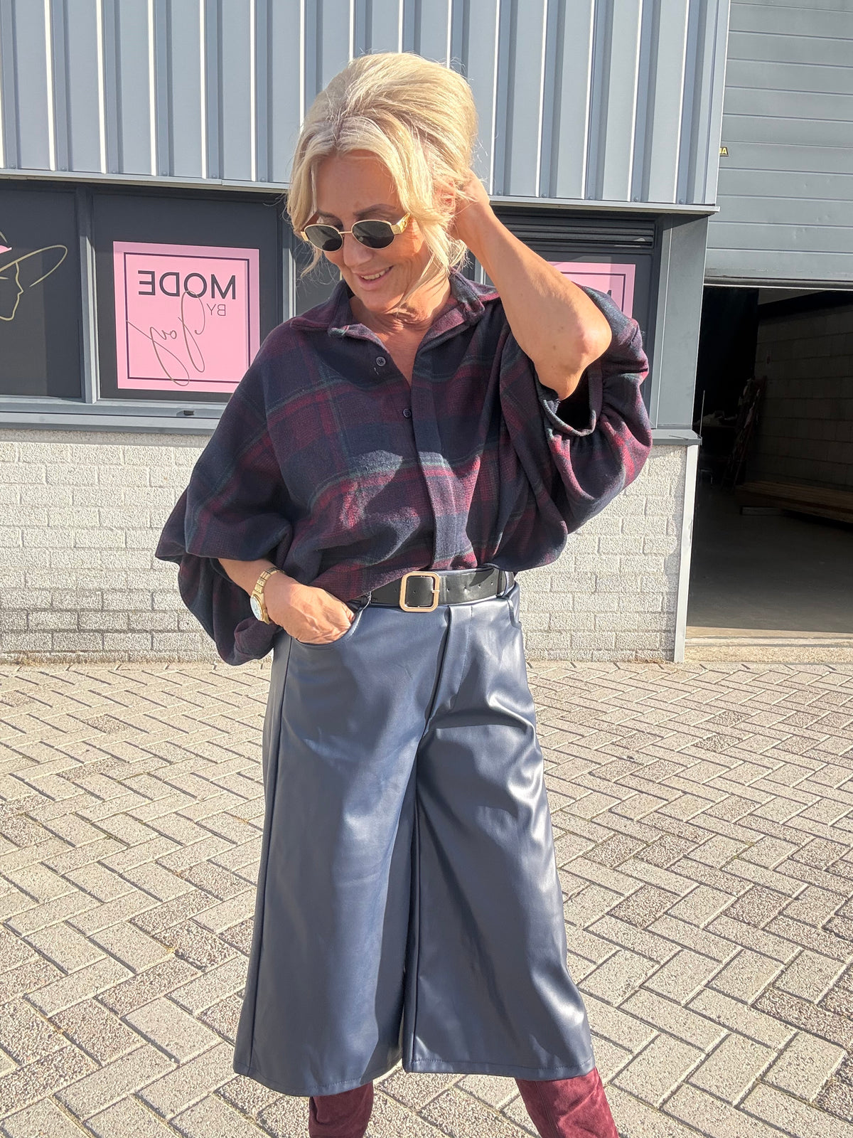 Bermuda-/culotte-shorts mørkeblå Puh