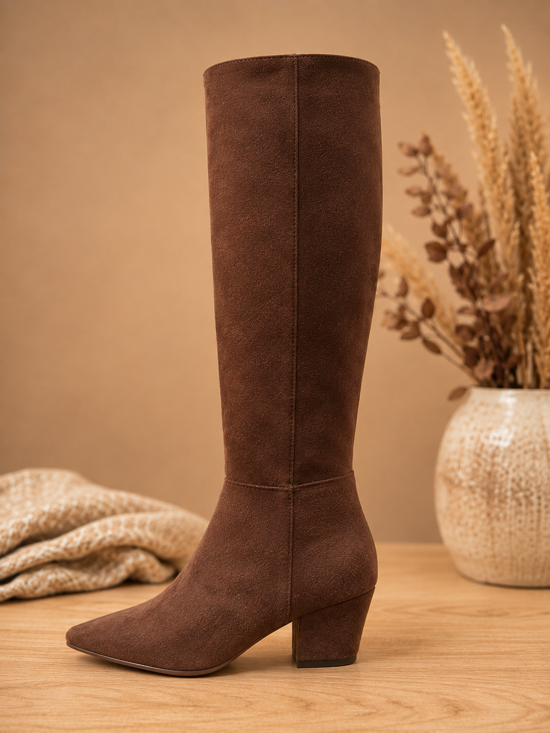 Moon Tall Boot Brown