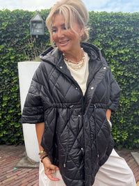 Bodywarmer Puffy Cape Zwart