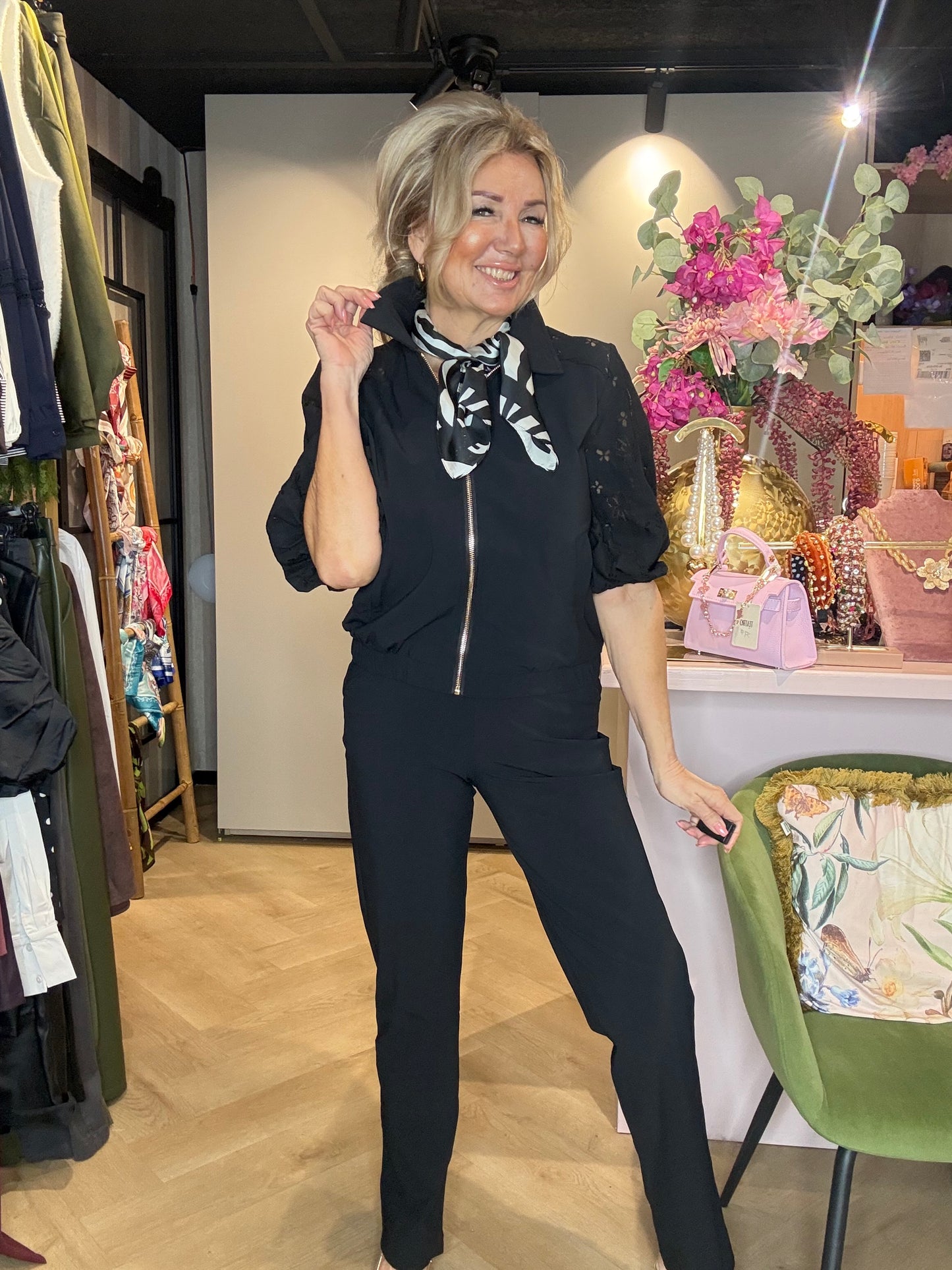 Triple Nine Travel broek BR2601-Straight Chinos Black