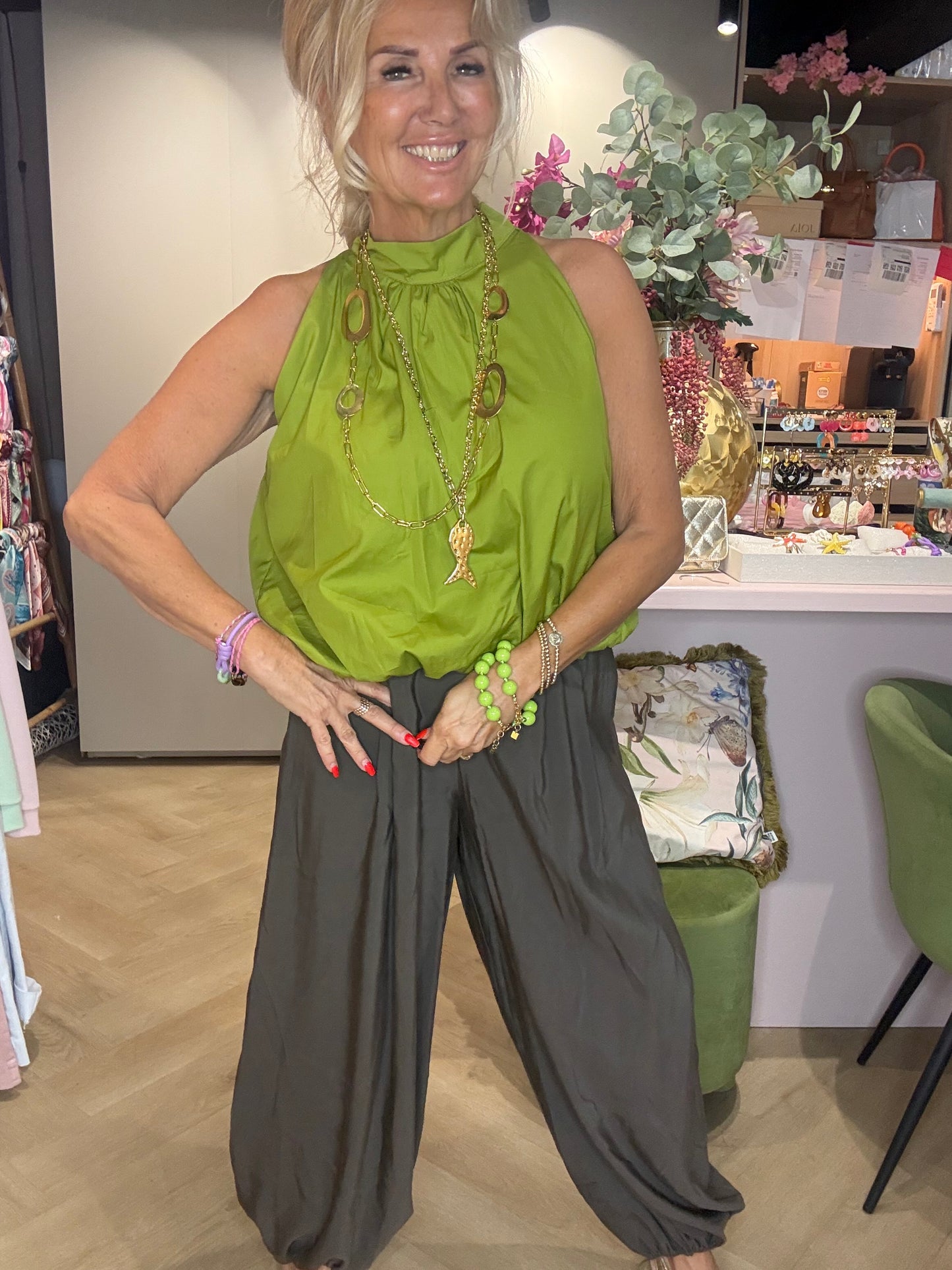 Top Halter Matcha Verde