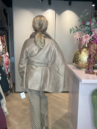 Poncho Jas Taupe