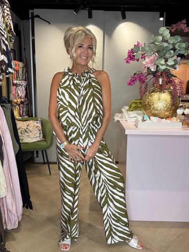 2 Delige set zebra Matcha groen