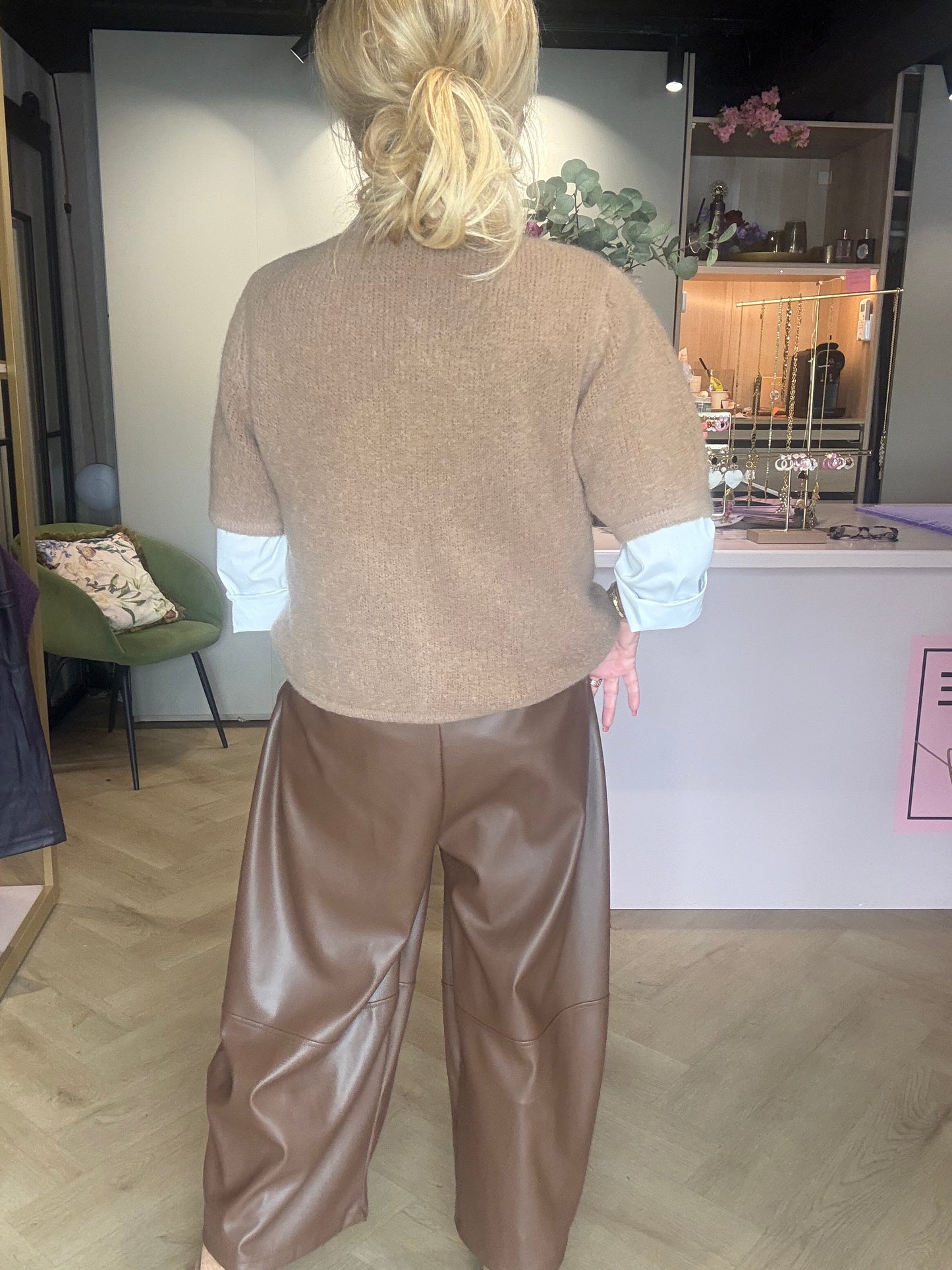 Strickjacke Triple Nine Baby Alpaca Dunkelbraun