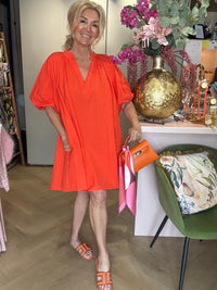 Jurkje Ballonmouw oranje 🧡