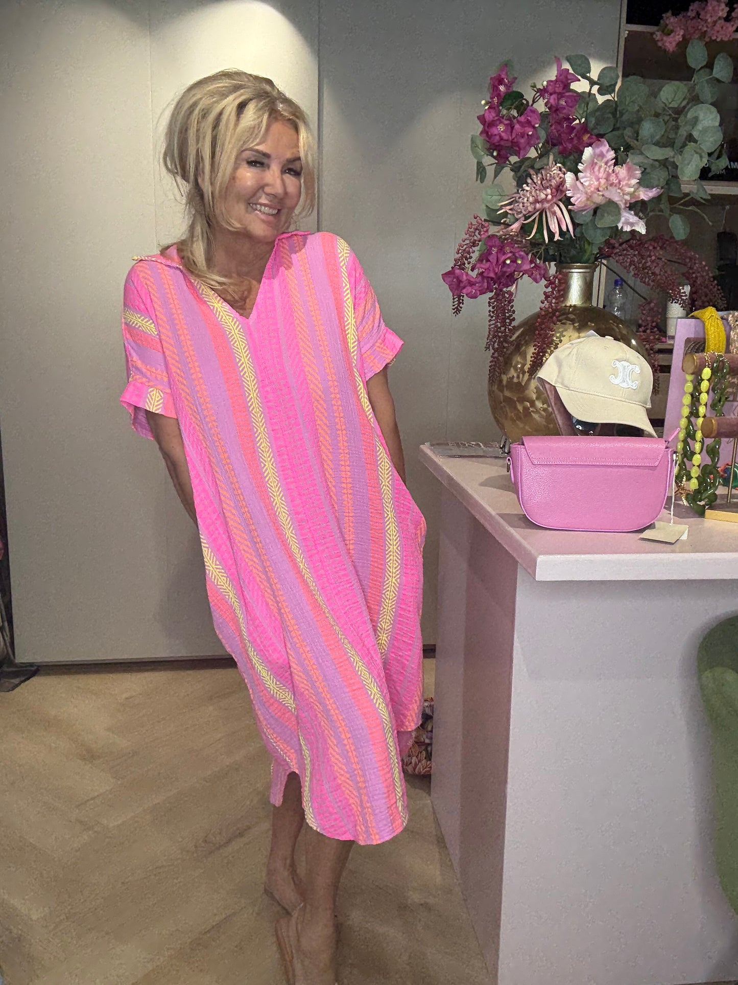 Dress Coral Pink
