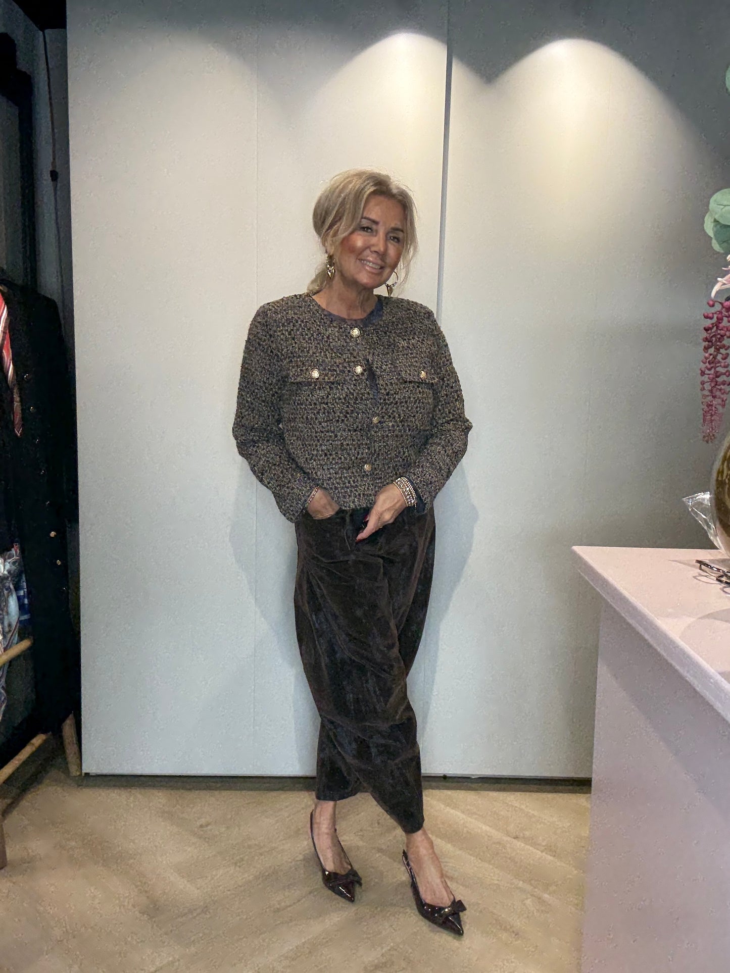 Broek Barrel Bruin Blauw