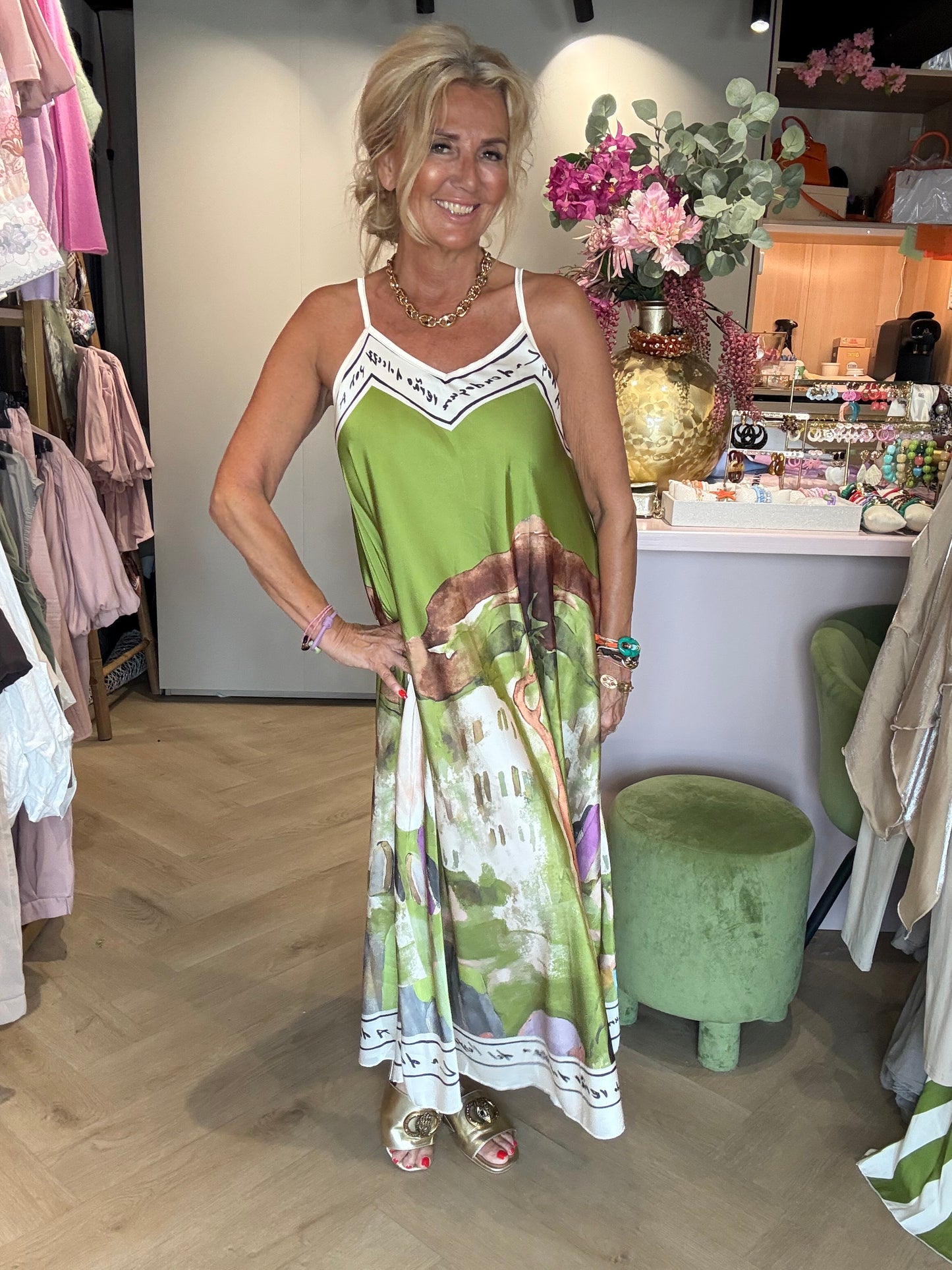 Kjole Italien Matcha