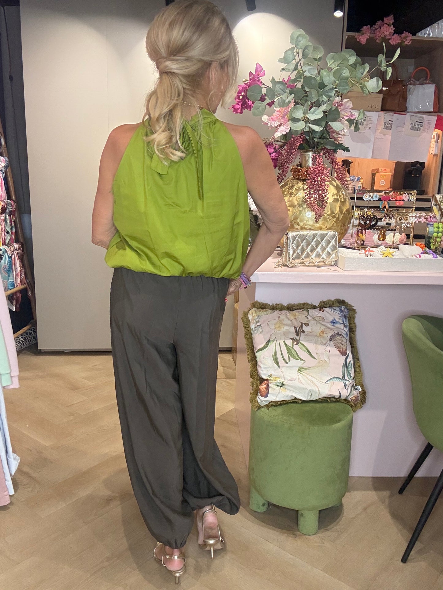 Top Halter Matcha Verde