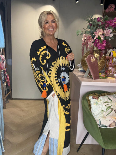 Jurk Bohemian Sun Kafta Zwart