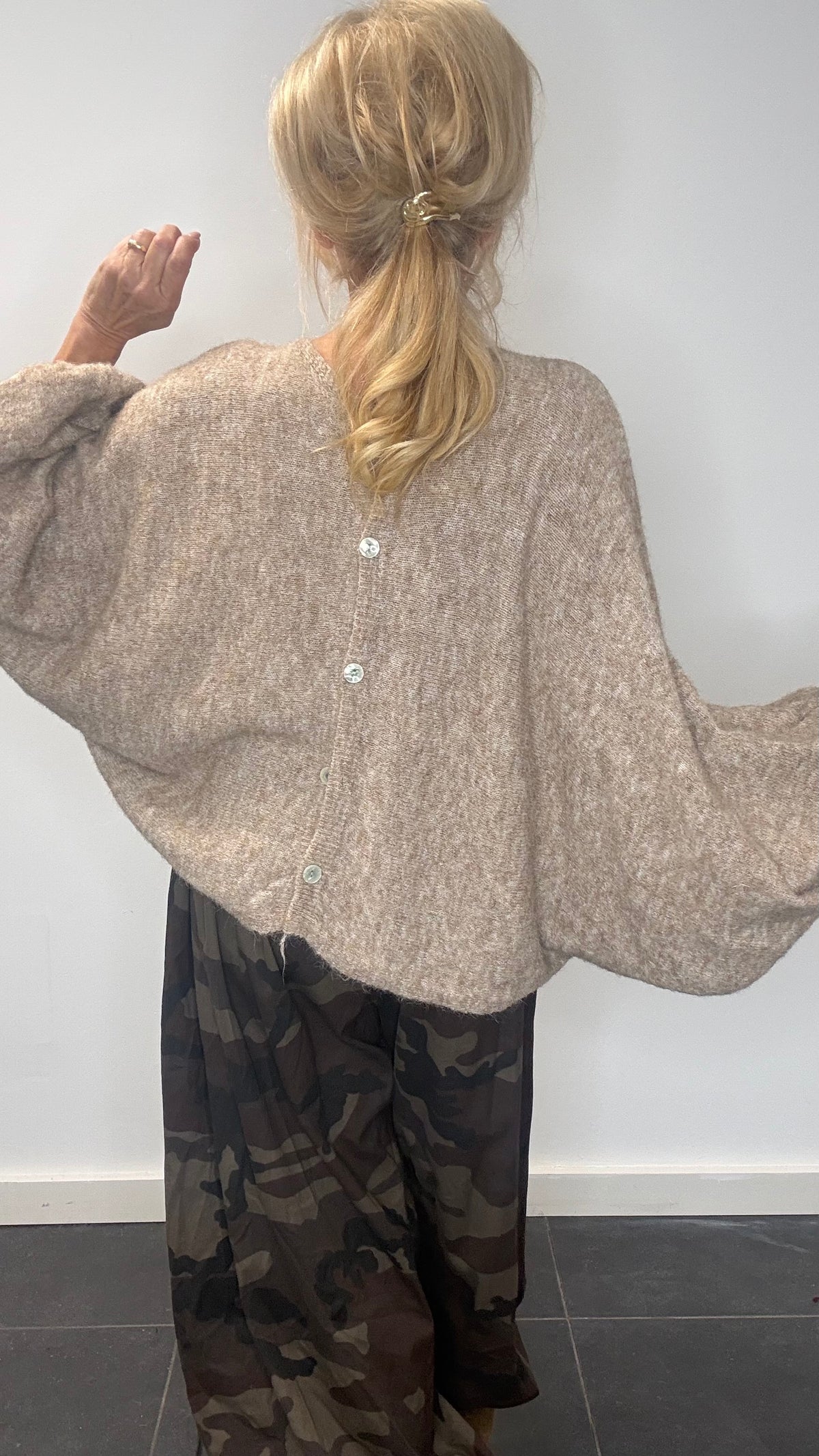 Chaleco reversible camel