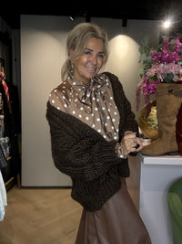 Blouse Polkadot Camel