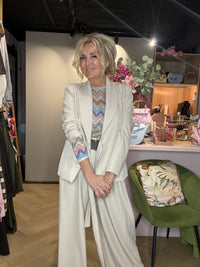 Colbert Plooi Beige Overslag Model