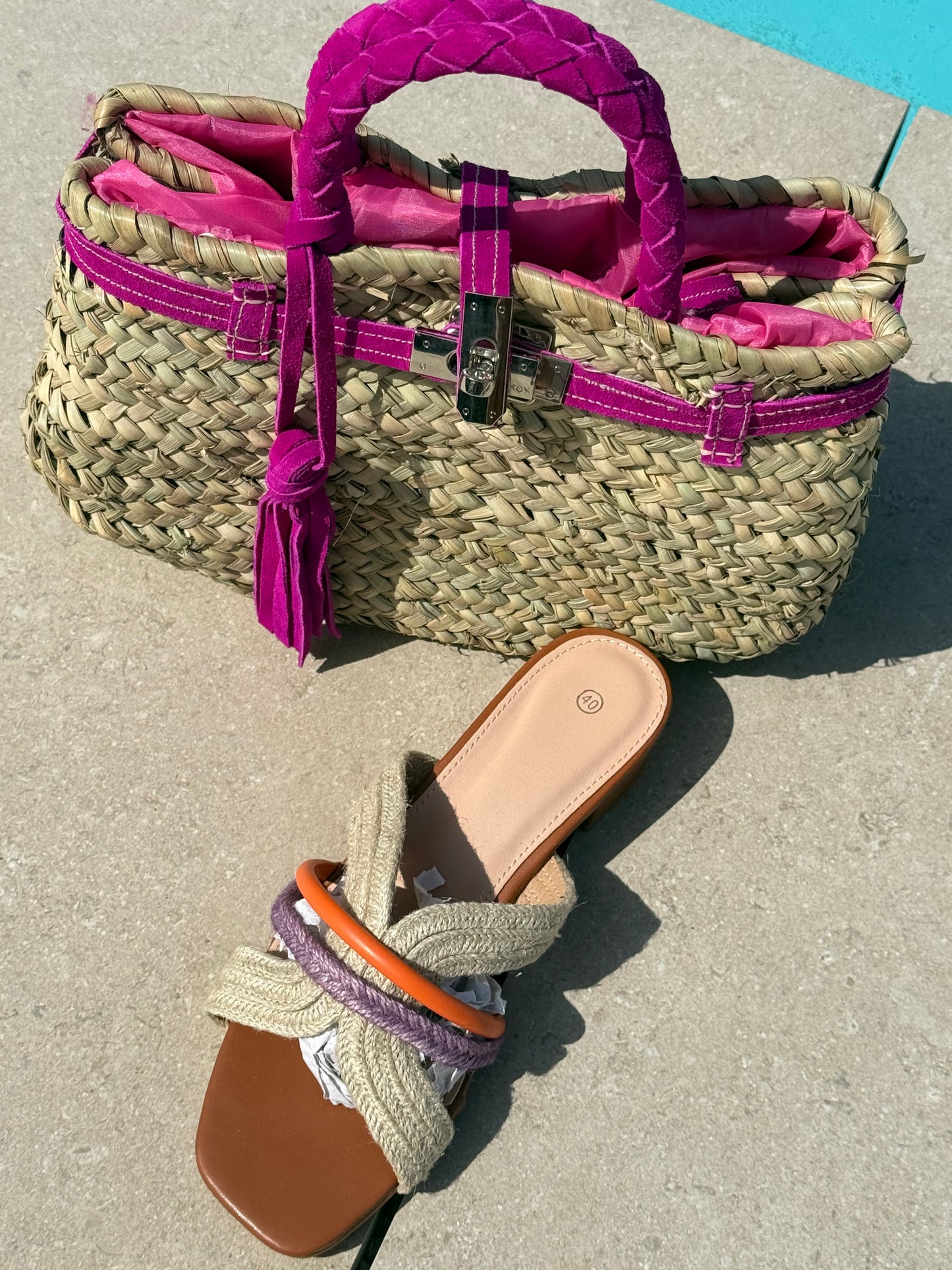 Bolso Mónaco pequeño fucsia