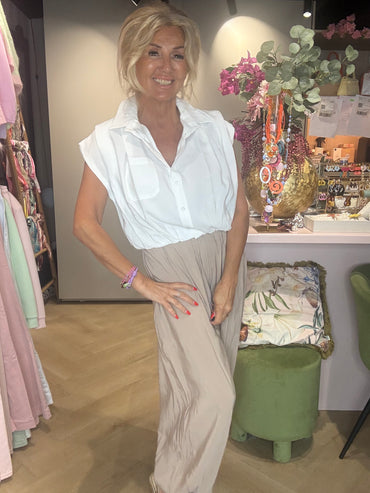Blouse ballon wit