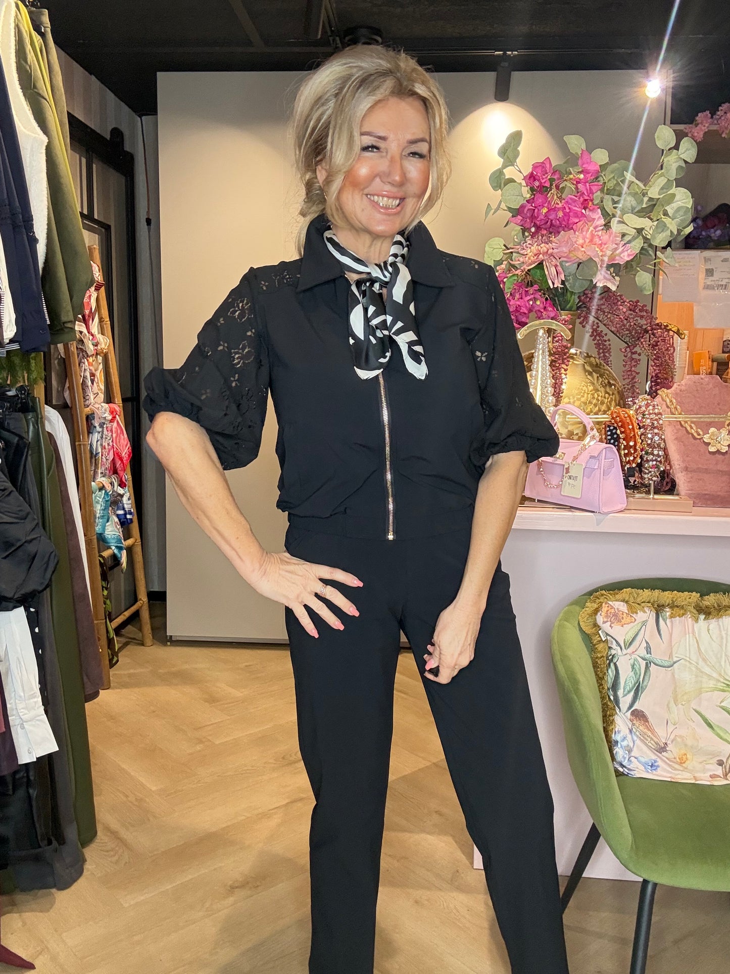 Triple Nine Travel broek BR2601-Straight Chinos Black