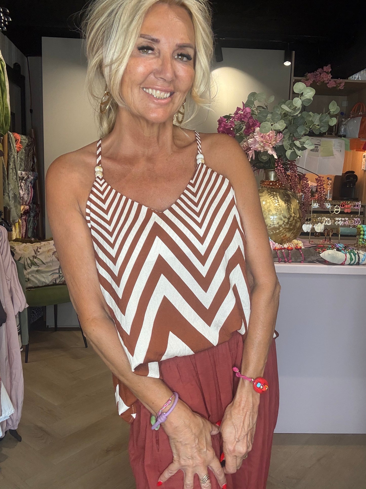 Top Missoni rustbrun