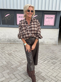 Brown Flannel Blouse Jacket lizzy