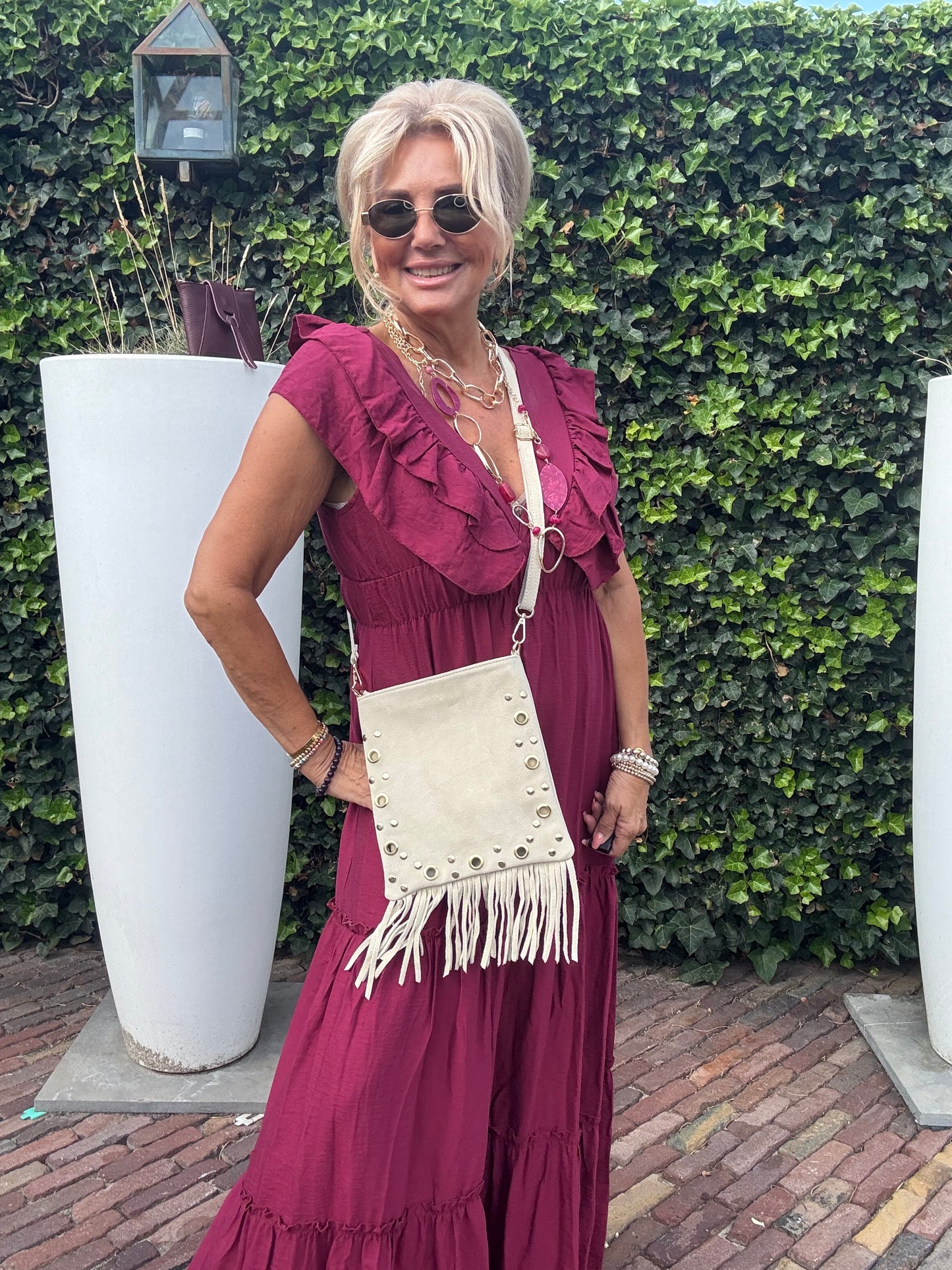 Dress Elegance Bordeaux🌺