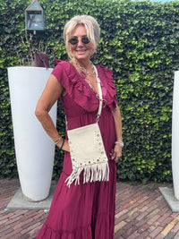 Dress Elegance Bordeaux🌺