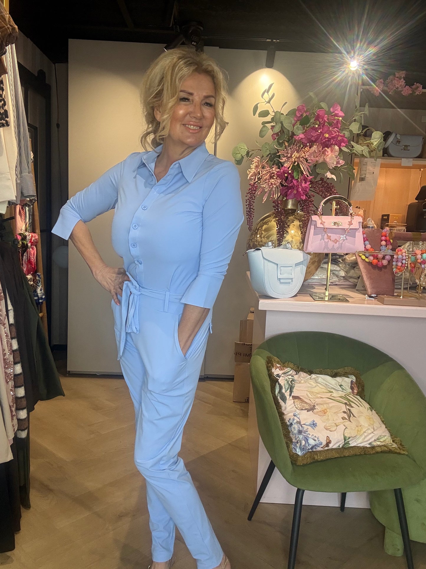Mi Piace Jumpsuit Heavy Lavender Blue MP202033A