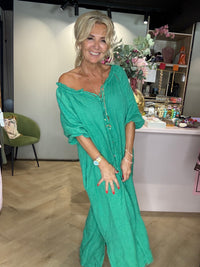 Klänning Malany Cucci grön linne