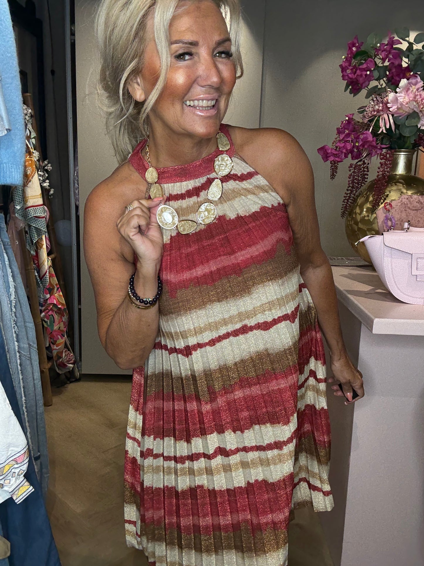 Dress Halter Rood