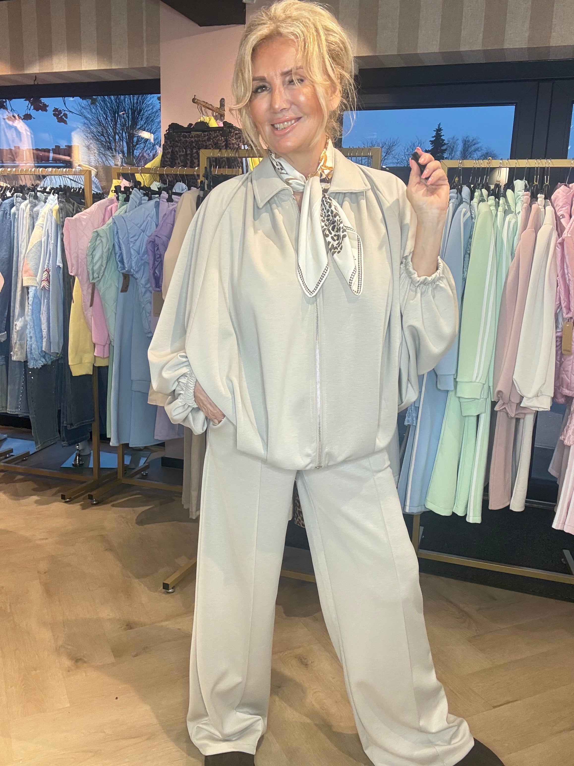 2 Delige Set Taupe / Grijs Comfy