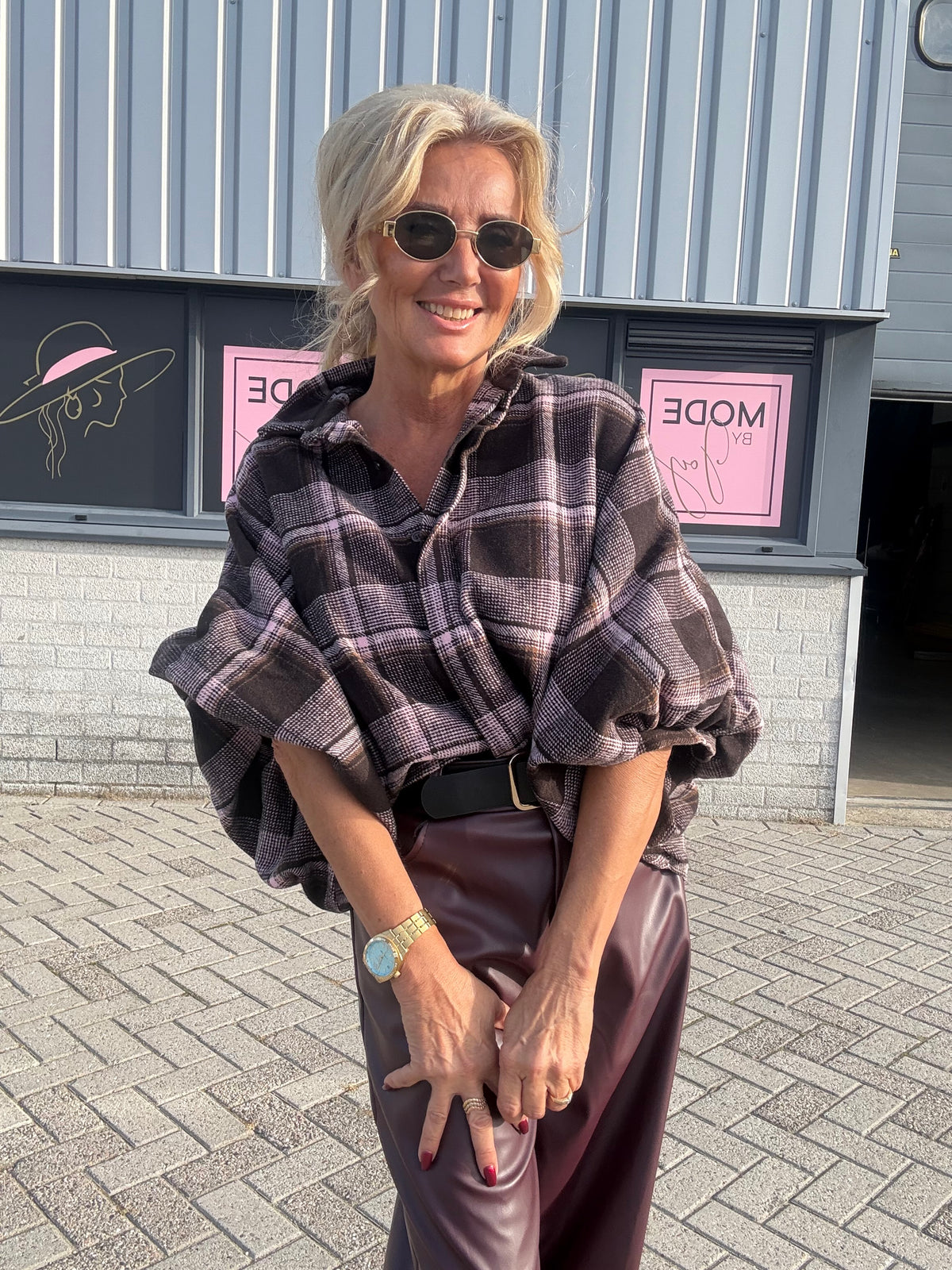 Bluse Emma stort tern Rose Choco
