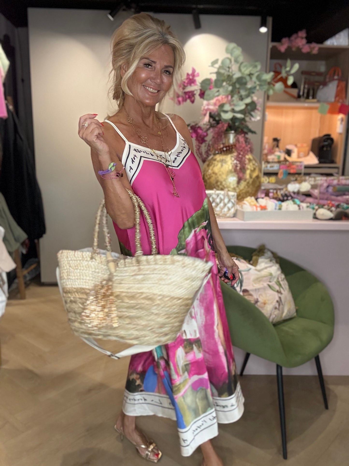 Kjole Italien fuchsia