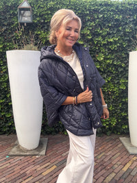 Bodywarmer Puffy Cape Zwart