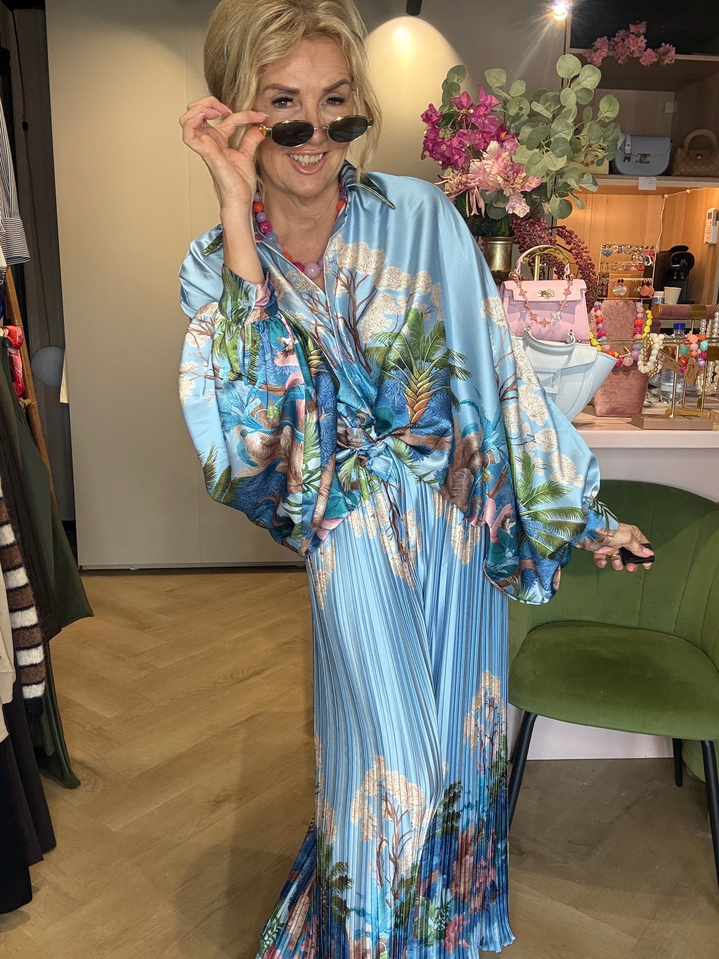 2 Delige Set Tropicana Blauw