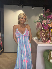 Jurk Ocean Breeze Maxi Blauw