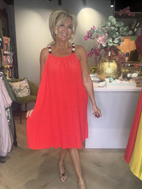 Jurk Barbados Coral kort