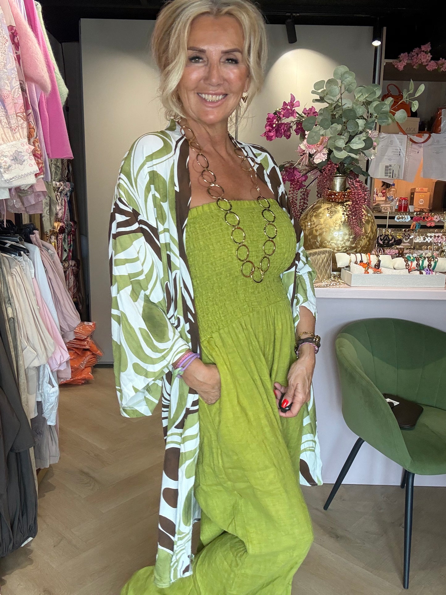 Kimono Matcha grøn