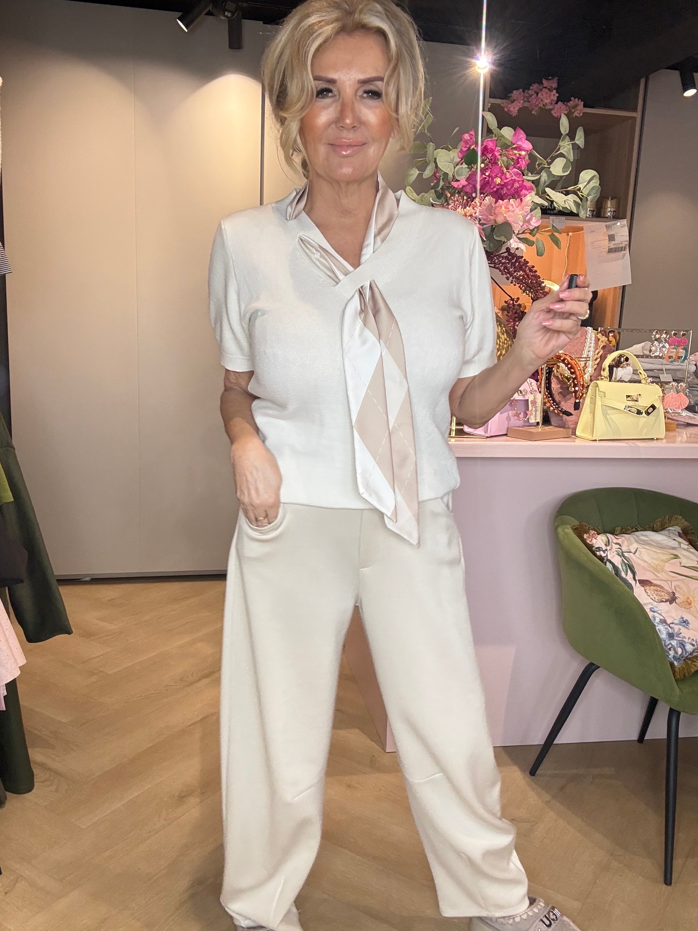 Jog Broekje Beige Ballon