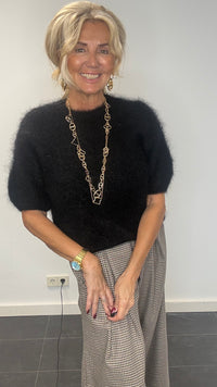 Jersey de mohair negro